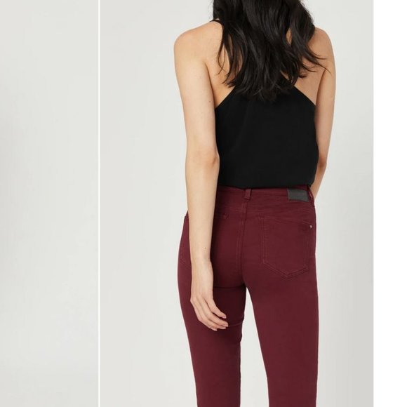 Burgundy Skinny Jeans - Picture 3 of 6